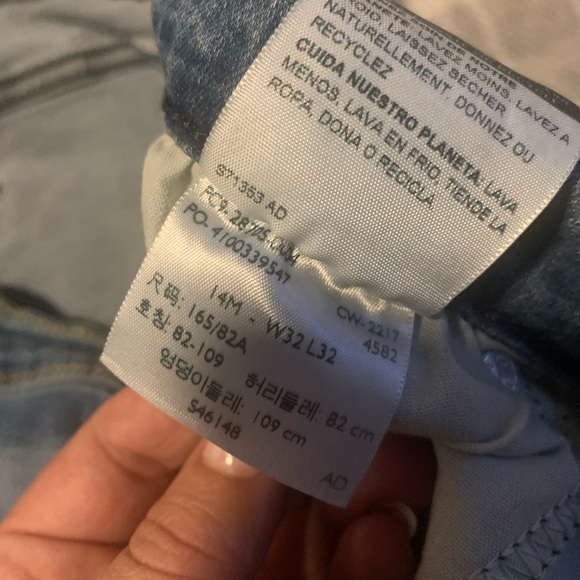 Womens Levi’s Denizen black curvy skinny jean size 14m W32 L32 - Picture 5 of 5